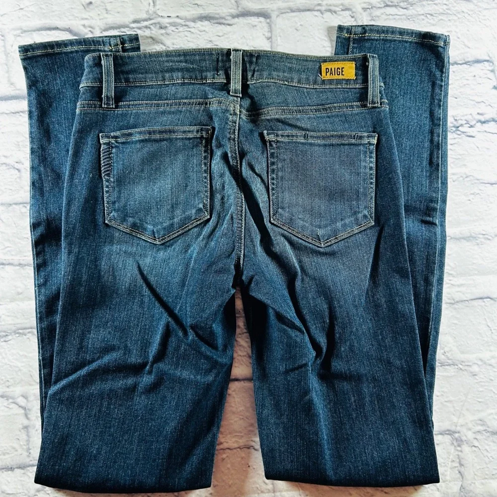 Paige Skyline Skinny Jeans Womens 26 Dark Wash Soft Stretch Denim Made in USA